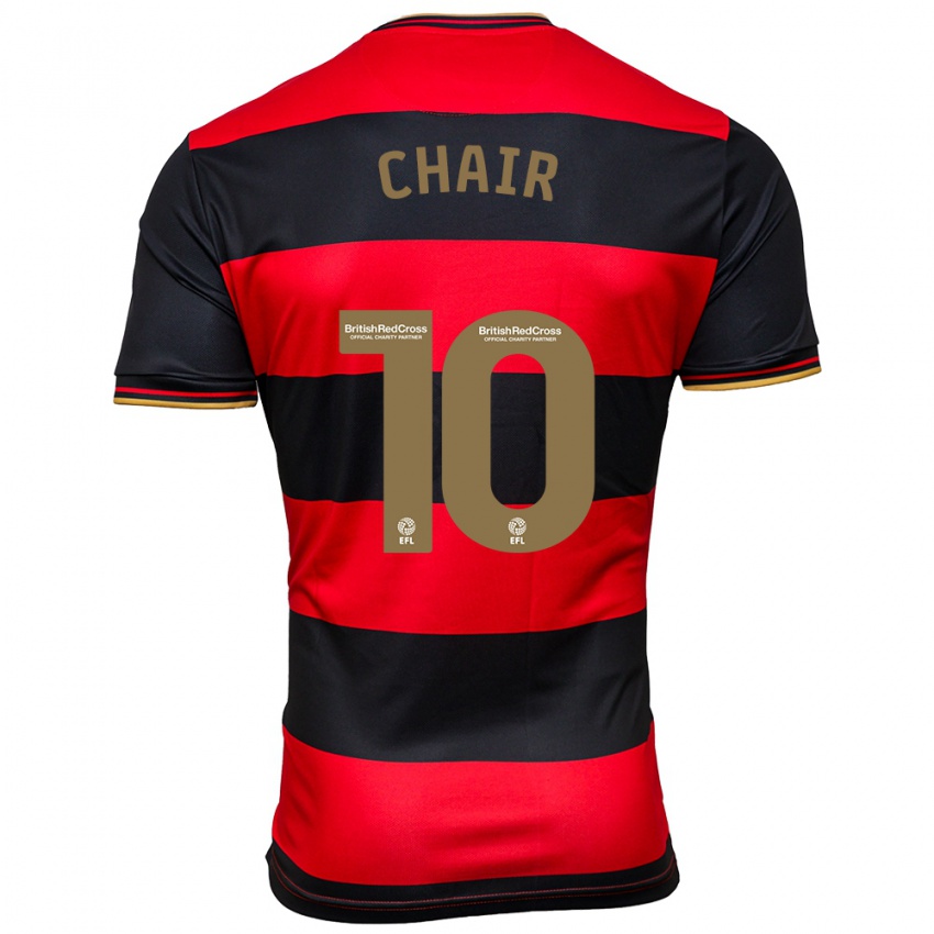 Hombre Camiseta Ilias Chair #10 Negro Rojo 2ª Equipación 2023/24 La Camisa Argentina