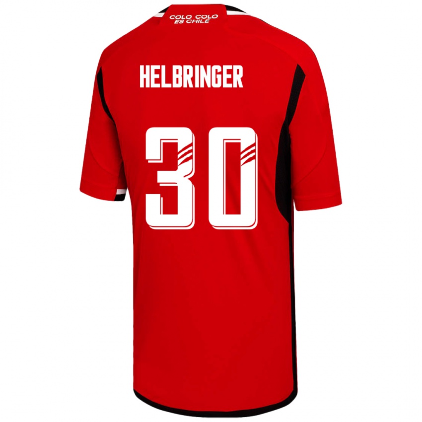 Hombre Camiseta Aixa Helbringer #30 Rojo 2ª Equipación 2023/24 La Camisa Argentina