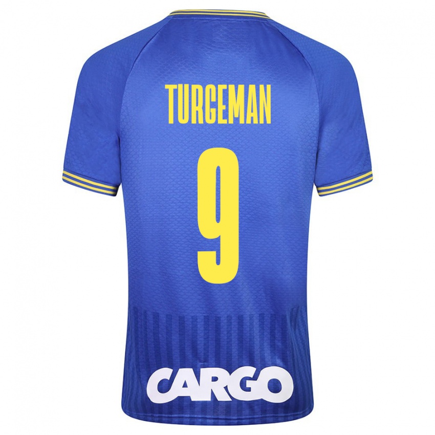 Hombre Camiseta Dor Turgeman #9 Azul 2ª Equipación 2023/24 La Camisa Argentina