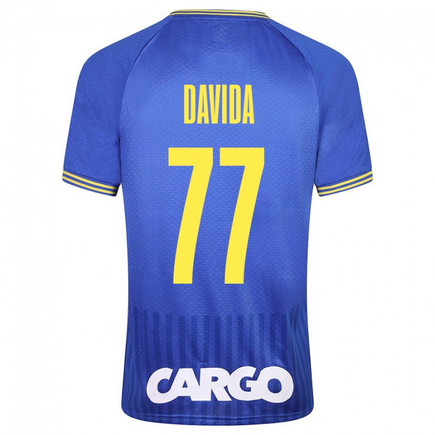 Hombre Camiseta Osher Davida #77 Azul 2ª Equipación 2023/24 La Camisa Argentina