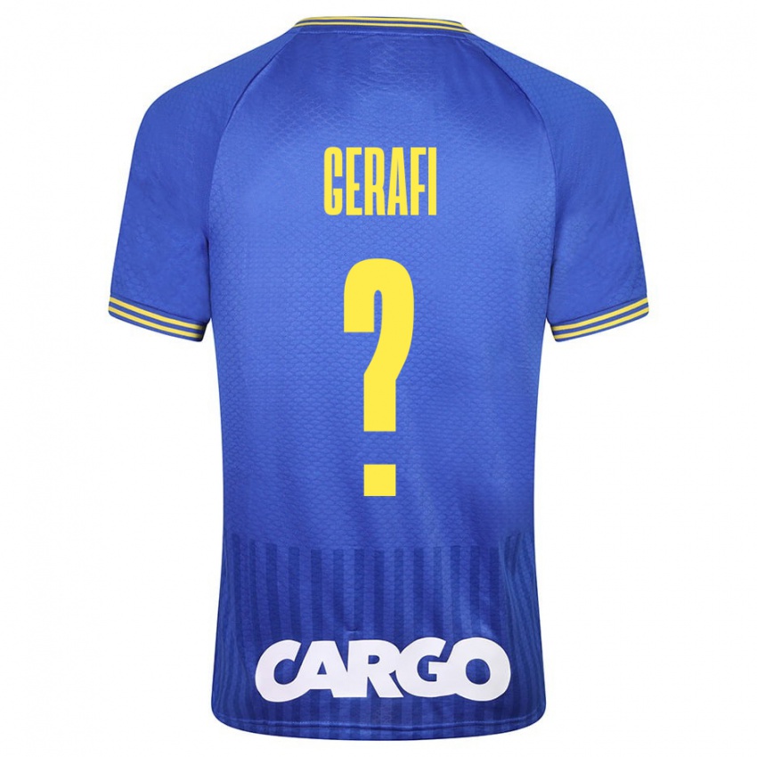 Hombre Camiseta Omri Gerafi #0 Azul 2ª Equipación 2023/24 La Camisa Argentina
