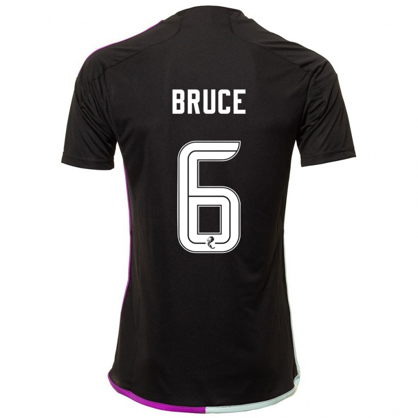 Hombre Camiseta Natasha Bruce #6 Negro 2ª Equipación 2023/24 La Camisa Argentina