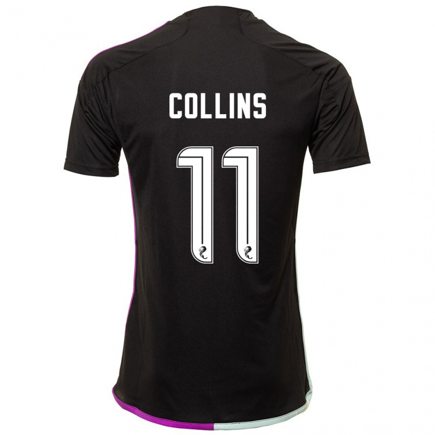 Hombre Camiseta Bailley Collins #11 Negro 2ª Equipación 2023/24 La Camisa Argentina