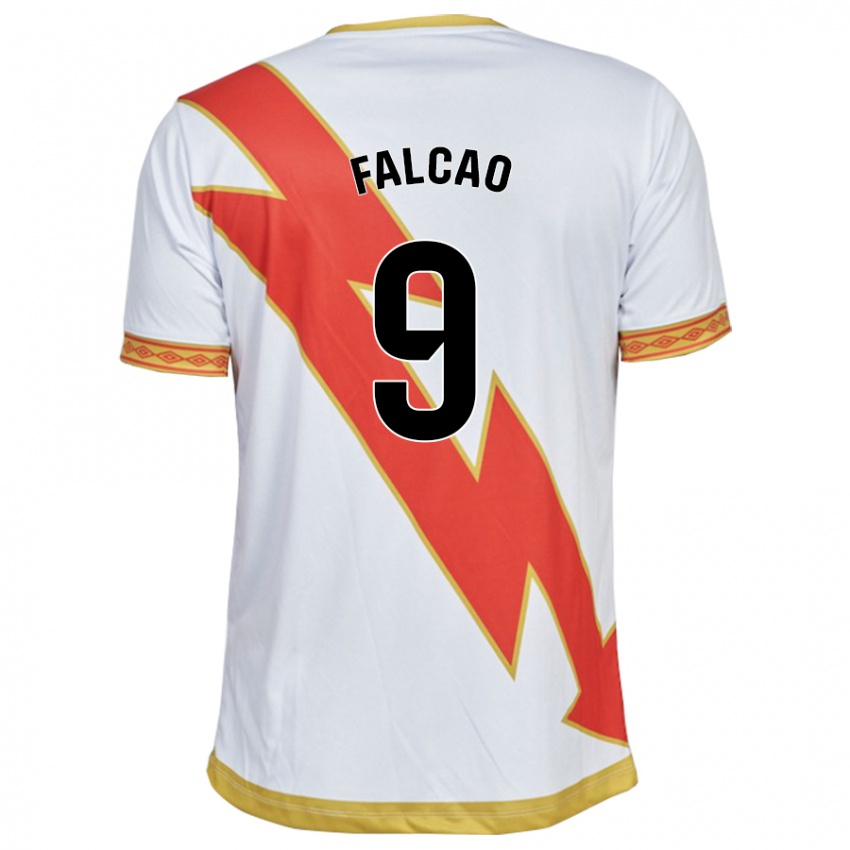 Mujer Camiseta Radamel Falcao #9 Blanco 1ª Equipación 2023/24 La Camisa Argentina