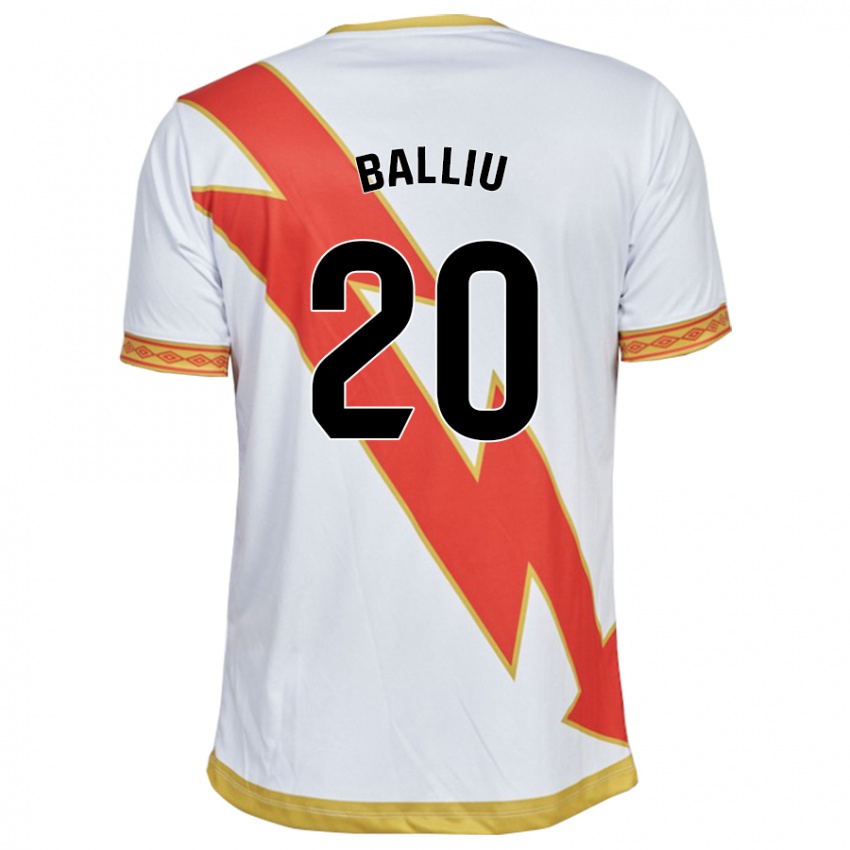 Mujer Camiseta Iván Balliu #20 Blanco 1ª Equipación 2023/24 La Camisa Argentina