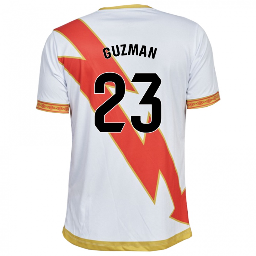 Mujer Camiseta Miguel Guzmán #23 Blanco 1ª Equipación 2023/24 La Camisa Argentina