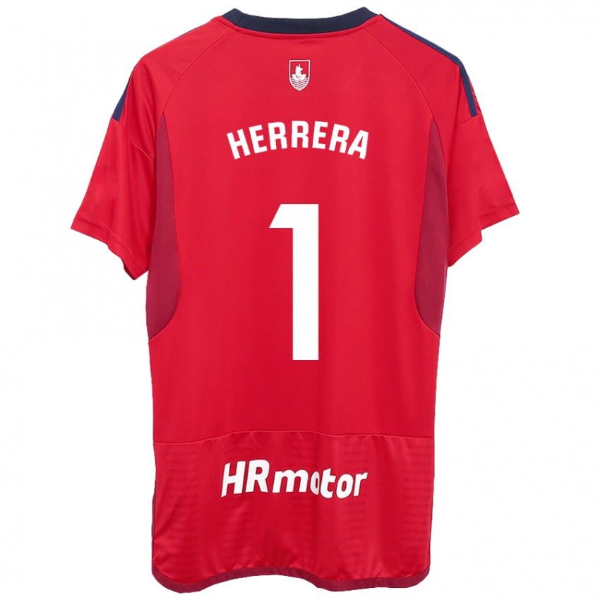 Mujer Camiseta Sergio Herrera #1 Rojo 1ª Equipación 2023/24 La Camisa Argentina