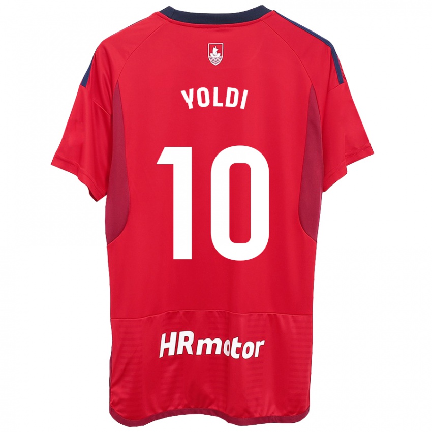 Mujer Camiseta Ander Yoldi #10 Rojo 1ª Equipación 2023/24 La Camisa Argentina