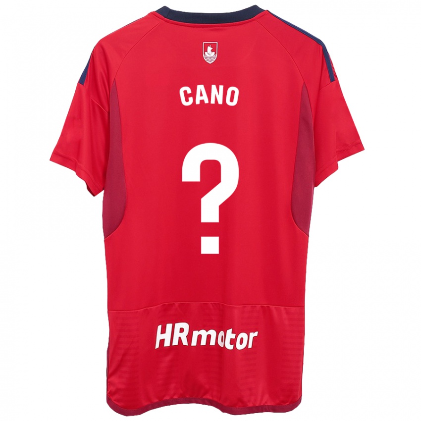 Mujer Camiseta Javi Caño #0 Rojo 1ª Equipación 2023/24 La Camisa Argentina