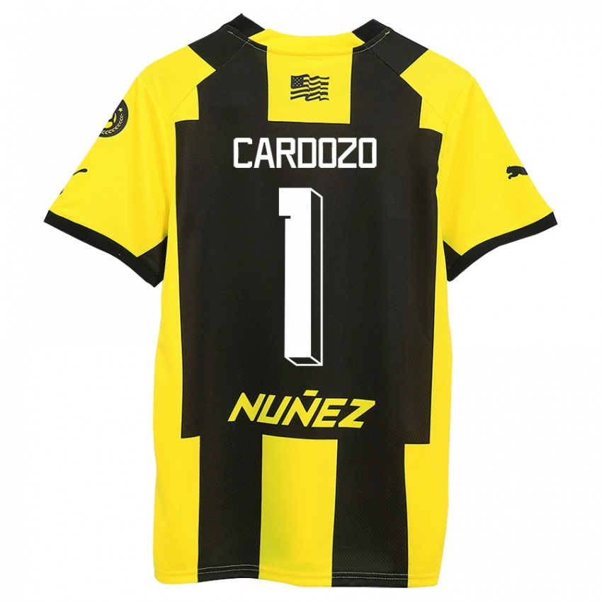 Mujer Camiseta Thiago Cardozo #1 Amarillo Negro 1ª Equipación 2023/24 La Camisa Argentina