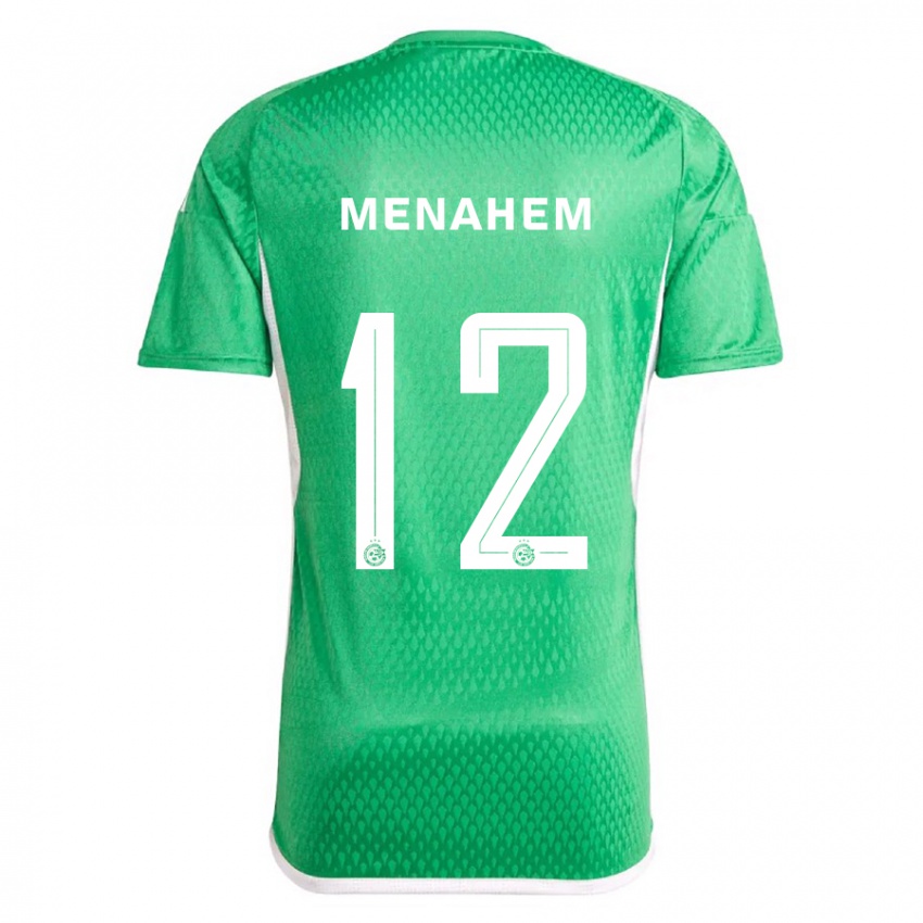 Mujer Camiseta Sun Menahem #12 Blanco Azul 1ª Equipación 2023/24 La Camisa Argentina