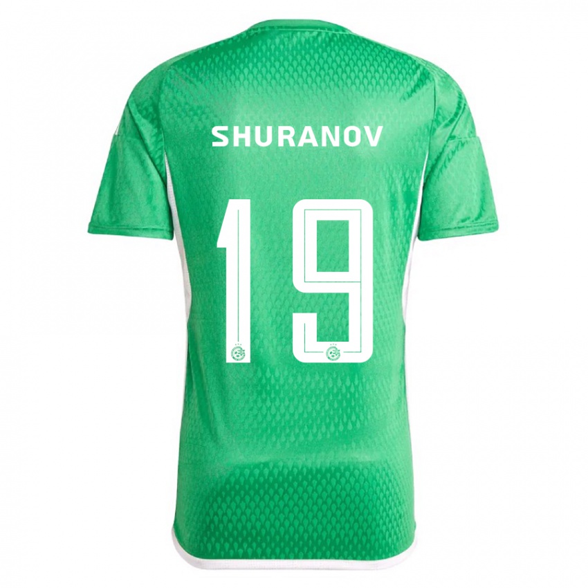 Mujer Camiseta Erik Shuranov #19 Blanco Azul 1ª Equipación 2023/24 La Camisa Argentina