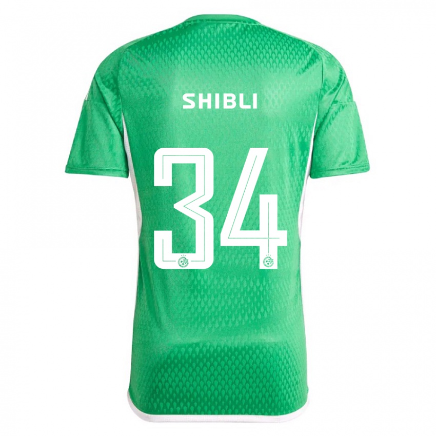 Mujer Camiseta Hamza Shibli #34 Blanco Azul 1ª Equipación 2023/24 La Camisa Argentina