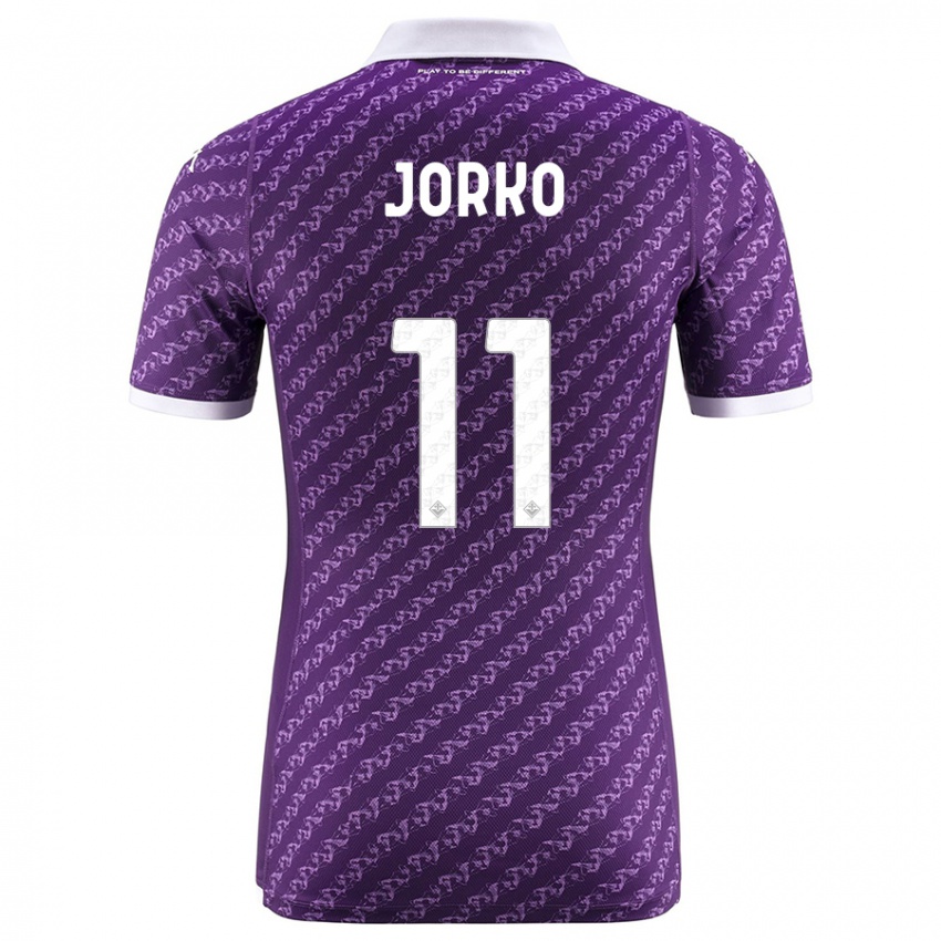 Mujer Camiseta Jonathan Ikone #11 Violeta 1ª Equipación 2023/24 La Camisa Argentina