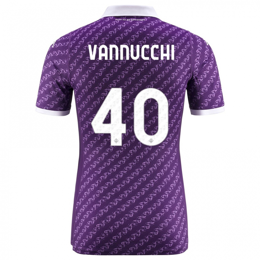Mujer Camiseta Tommaso Vannucchi #40 Violeta 1ª Equipación 2023/24 La Camisa Argentina
