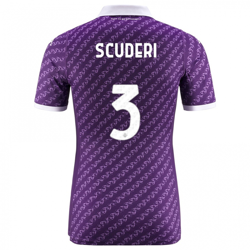 Mujer Camiseta Giulio Scuderi #3 Violeta 1ª Equipación 2023/24 La Camisa Argentina