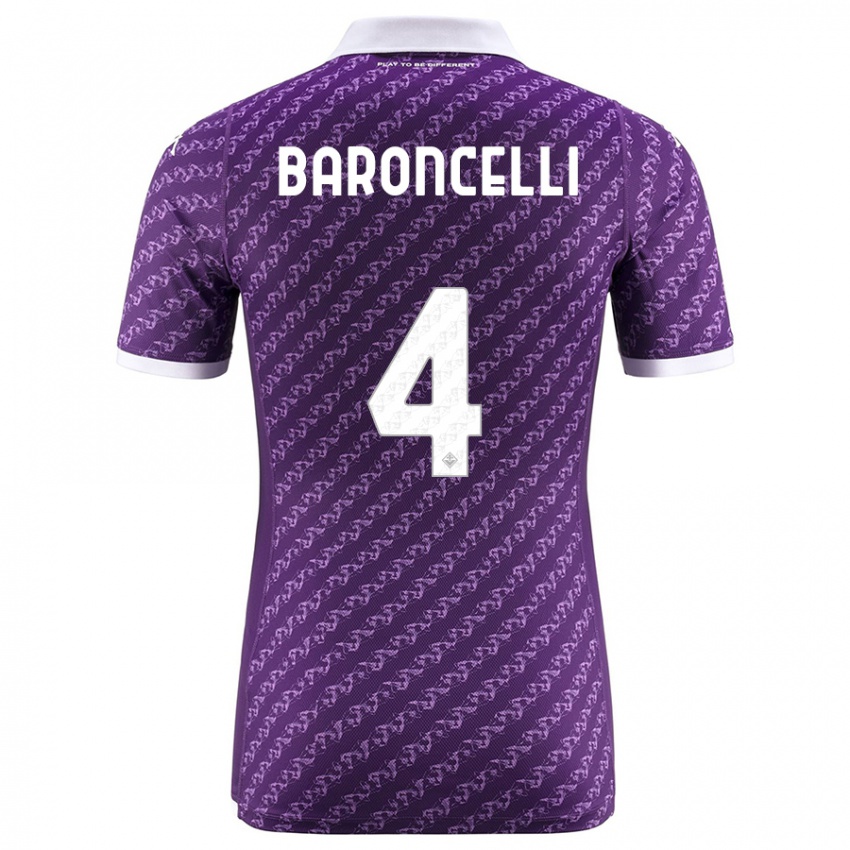 Mujer Camiseta Leonardo Baroncelli #4 Violeta 1ª Equipación 2023/24 La Camisa Argentina