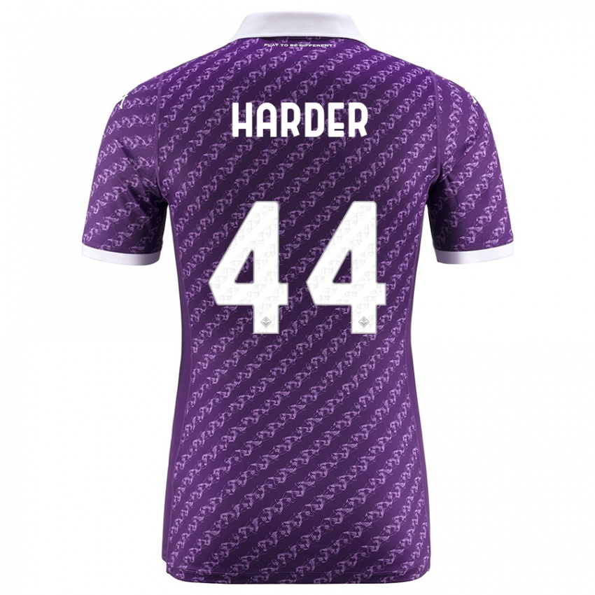 Mujer Camiseta Jonas Harder #44 Violeta 1ª Equipación 2023/24 La Camisa Argentina
