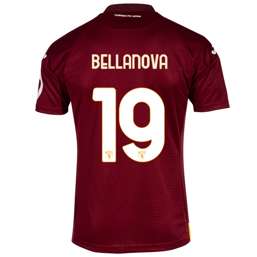 Mujer Camiseta Raoul Bellanova #19 Rojo Oscuro 1ª Equipación 2023/24 La Camisa Argentina