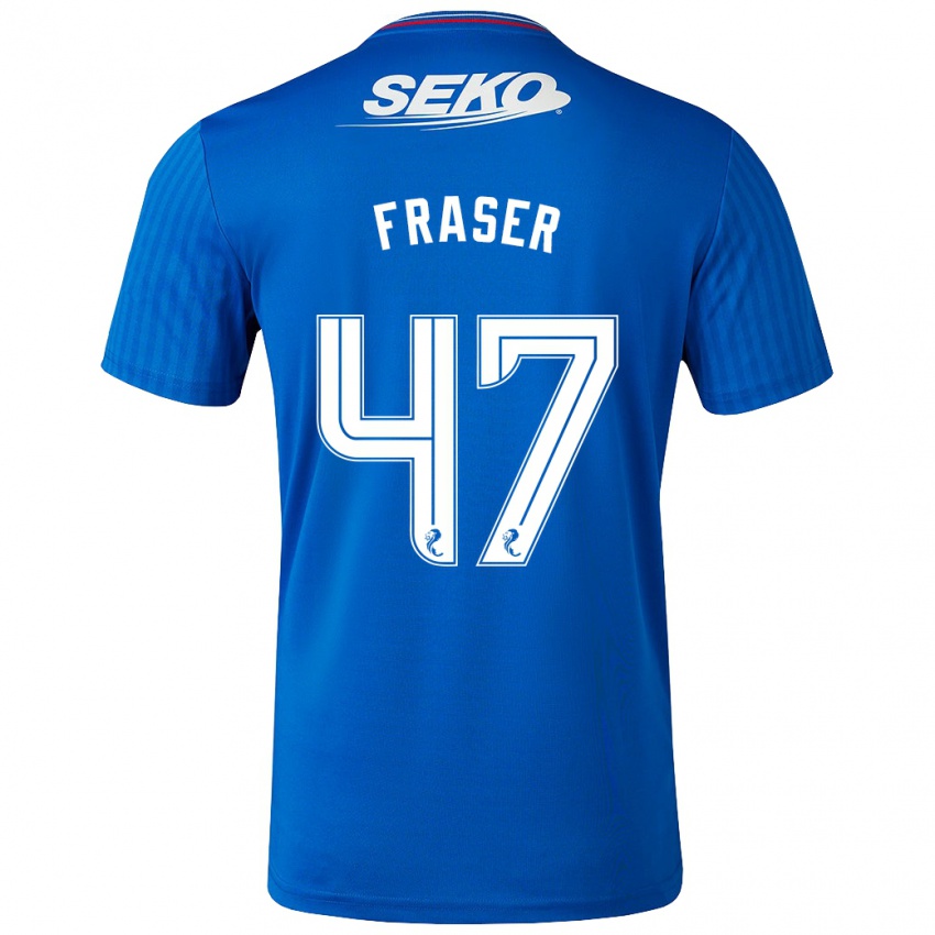 Mujer Camiseta Robbie Fraser #47 Azul 1ª Equipación 2023/24 La Camisa Argentina
