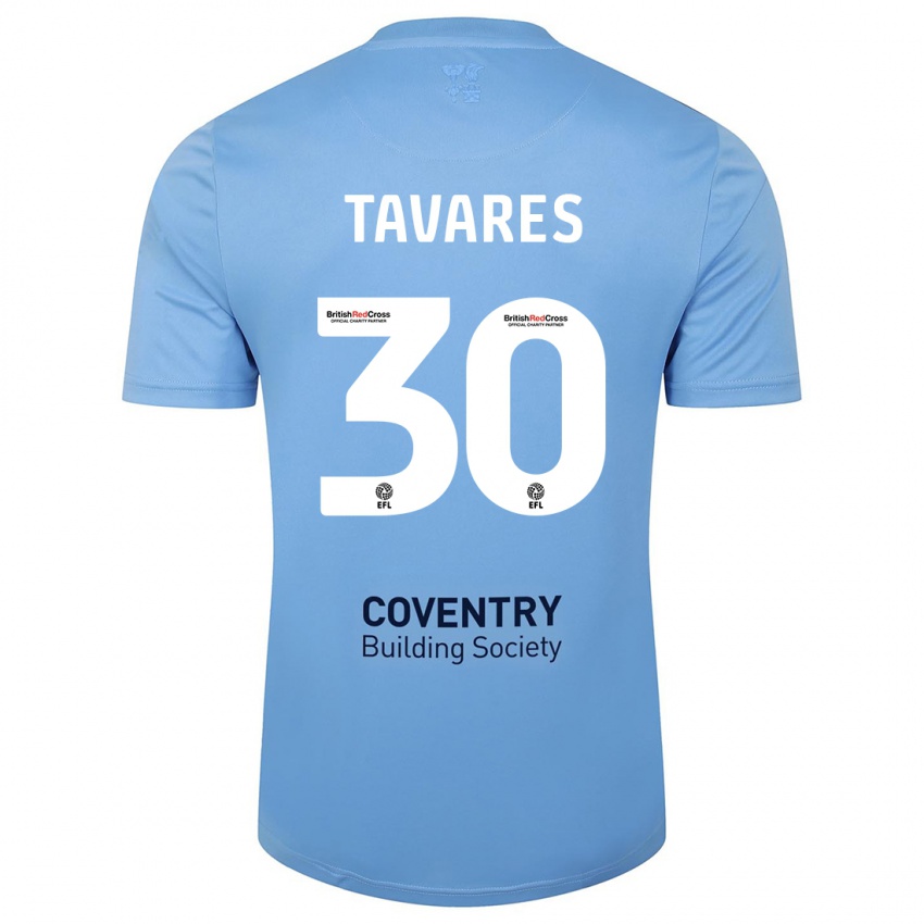Mujer Camiseta Fábio Tavares #30 Cielo Azul 1ª Equipación 2023/24 La Camisa Argentina