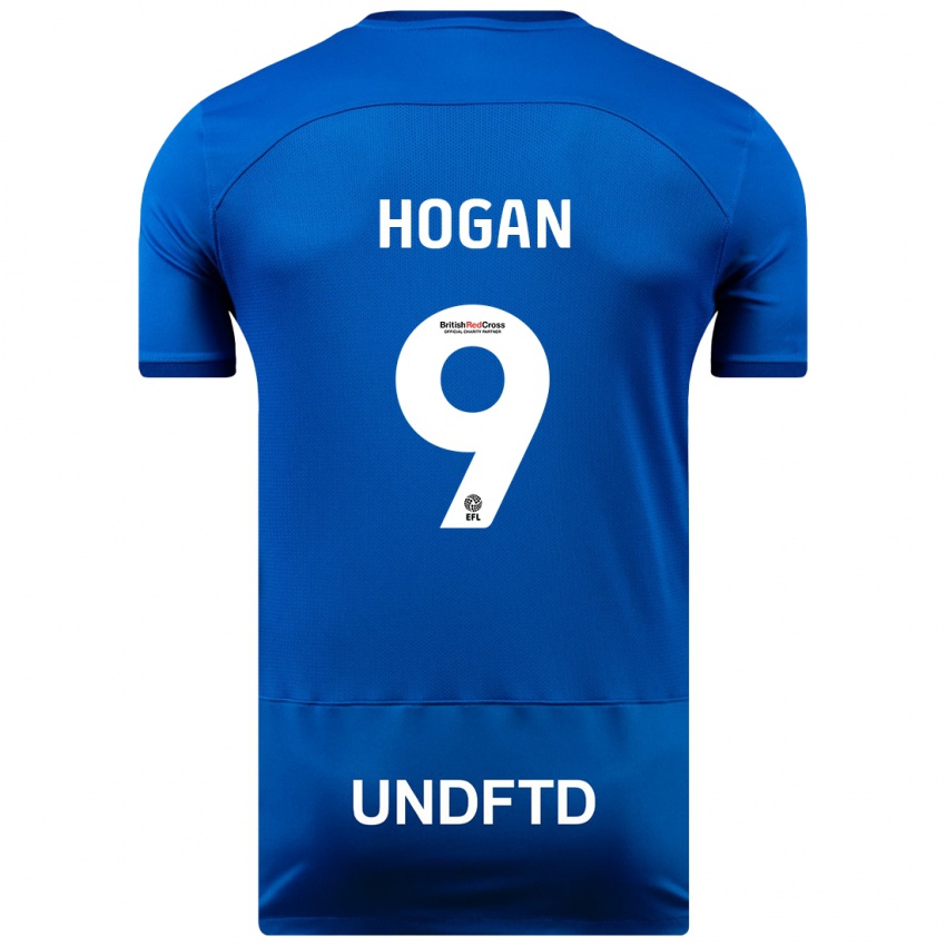 Mujer Camiseta Scott Hogan #9 Azul 1ª Equipación 2023/24 La Camisa Argentina