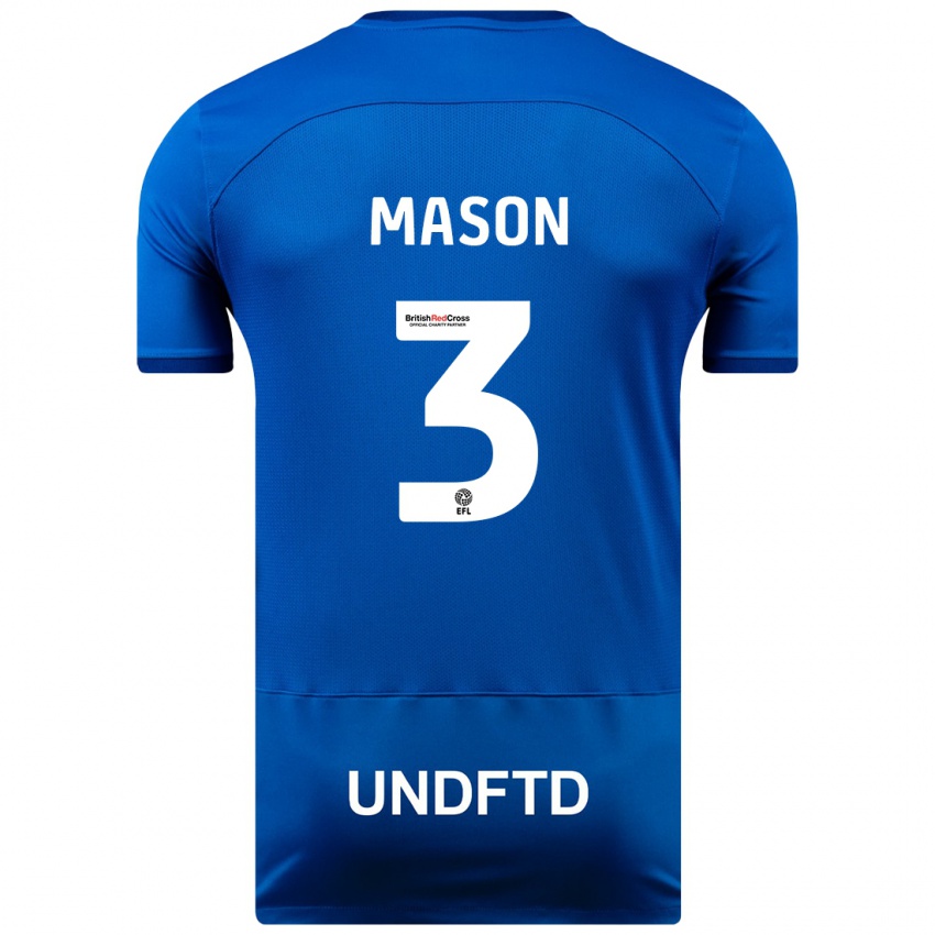 Mujer Camiseta Ellie Mason #3 Azul 1ª Equipación 2023/24 La Camisa Argentina