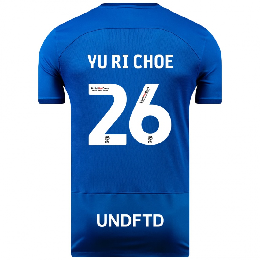 Mujer Camiseta Yu-Ri Choe #26 Azul 1ª Equipación 2023/24 La Camisa Argentina