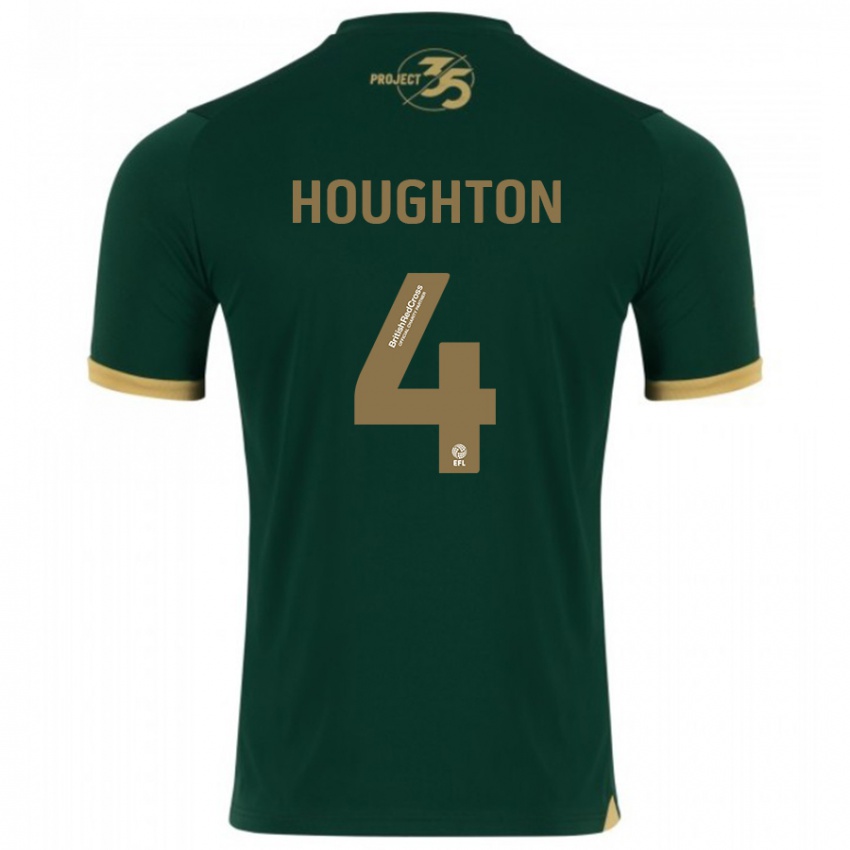 Mujer Camiseta Jordan Houghton #4 Verde 1ª Equipación 2023/24 La Camisa Argentina