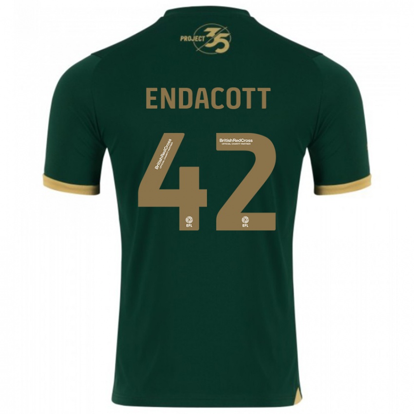 Mujer Camiseta Jack Endacott #42 Verde 1ª Equipación 2023/24 La Camisa Argentina