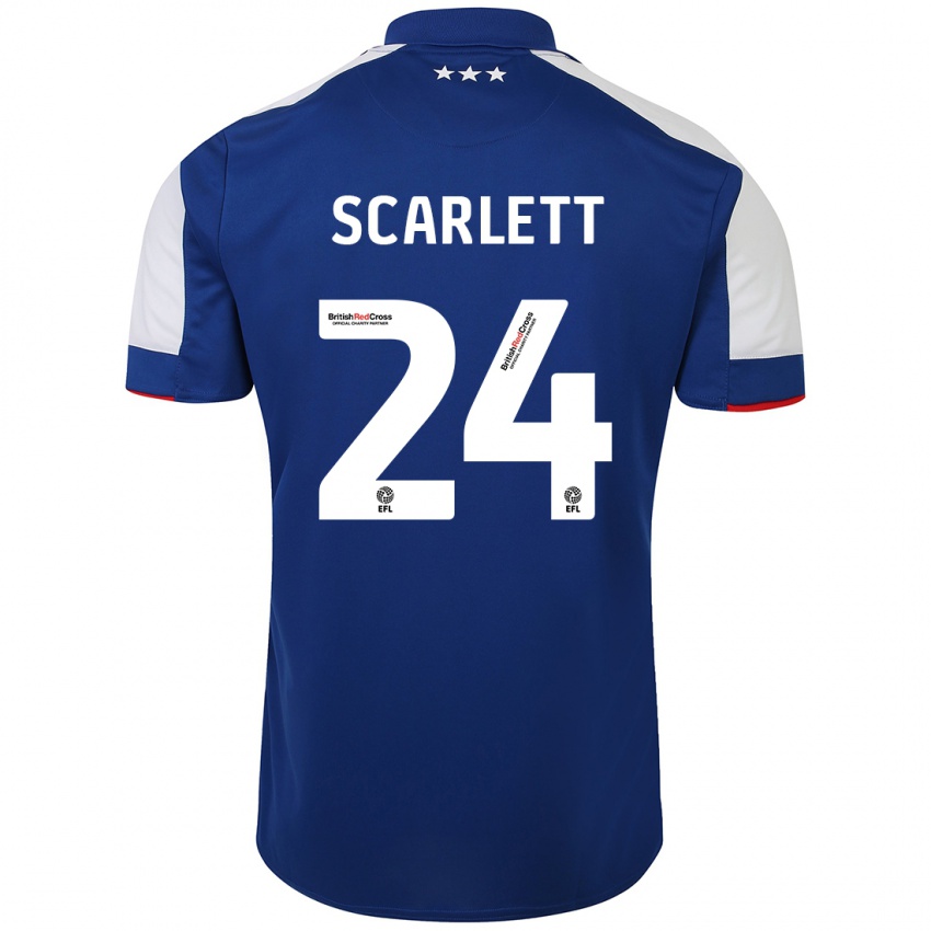 Mujer Camiseta Dane Scarlett #24 Azul 1ª Equipación 2023/24 La Camisa Argentina