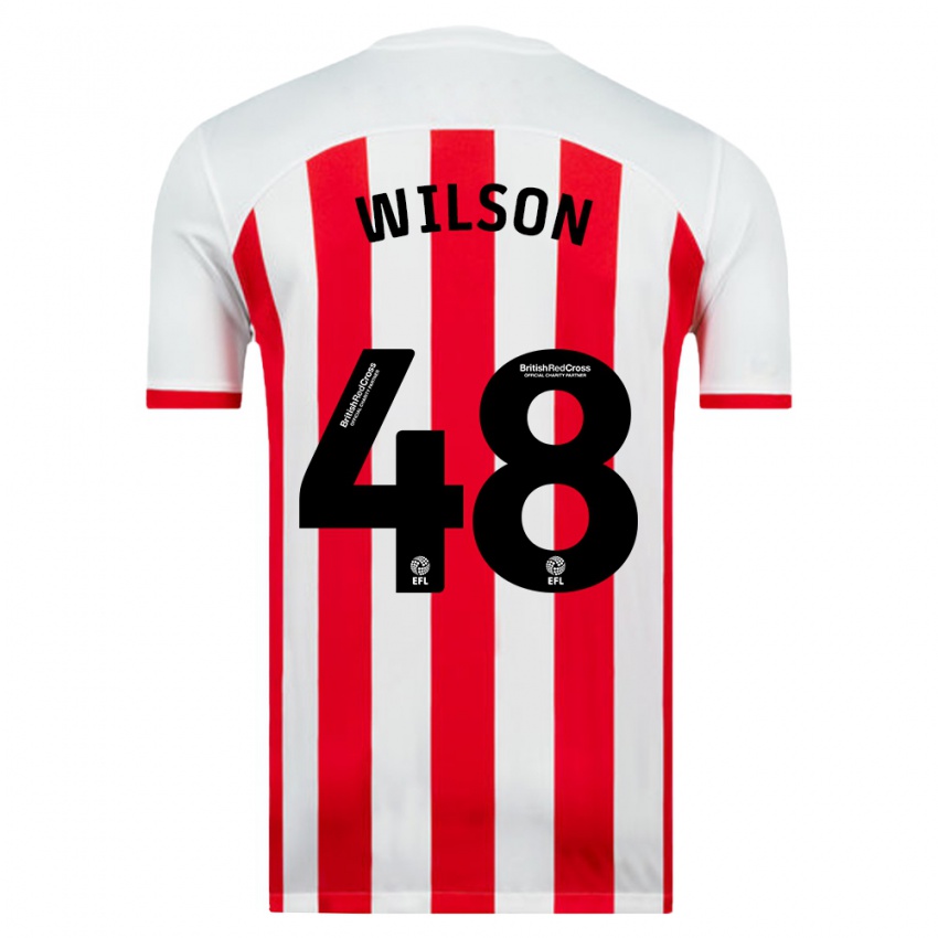 Mujer Camiseta Callum Wilson #48 Blanco 1ª Equipación 2023/24 La Camisa Argentina