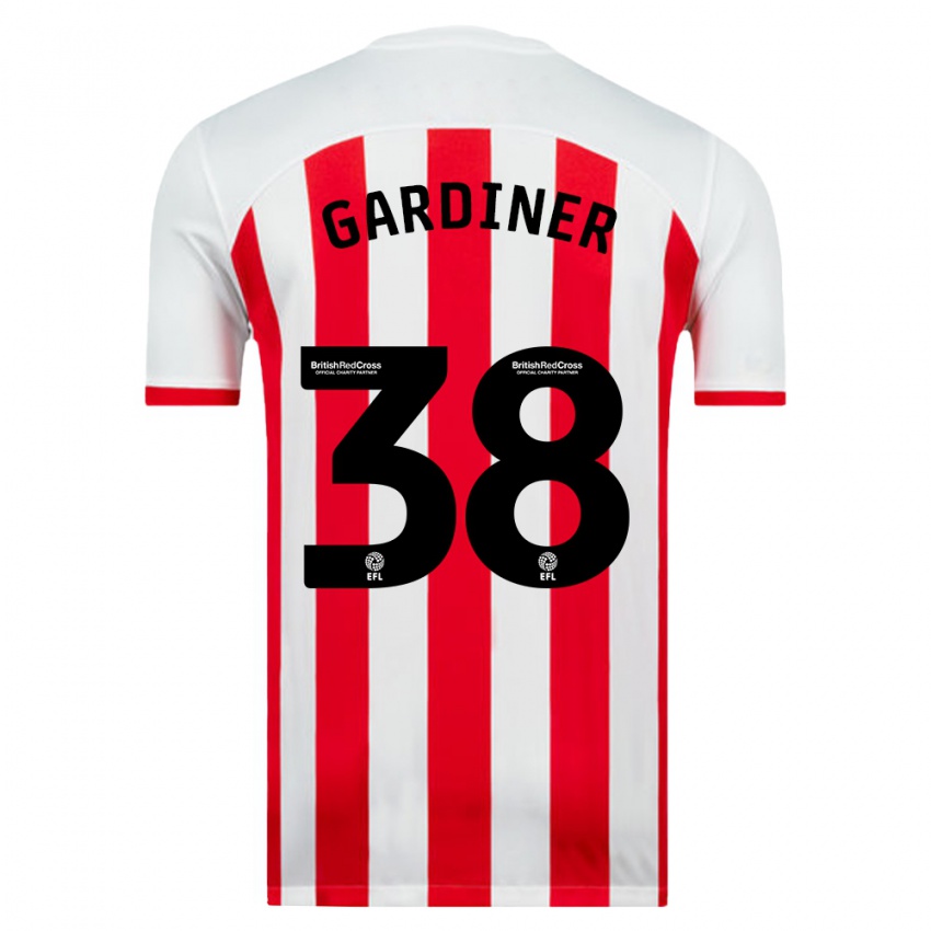 Mujer Camiseta Harry Gardiner #38 Blanco 1ª Equipación 2023/24 La Camisa Argentina