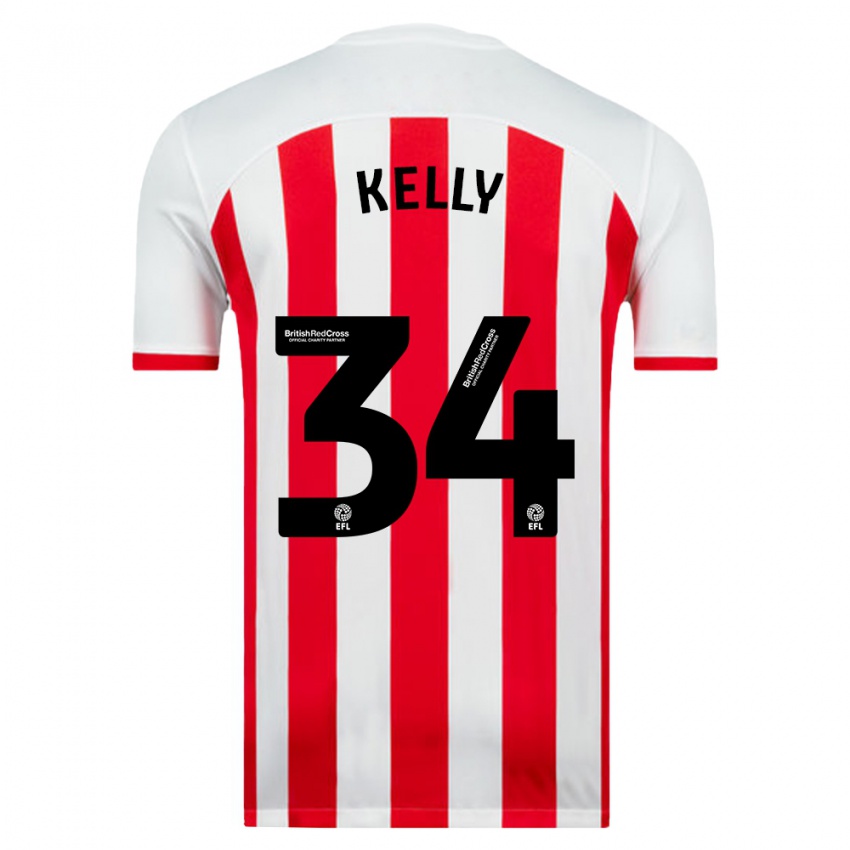 Mujer Camiseta Caden Kelly #34 Blanco 1ª Equipación 2023/24 La Camisa Argentina