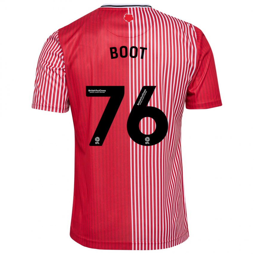 Mujer Camiseta Nathanael Boot #76 Rojo 1ª Equipación 2023/24 La Camisa Argentina