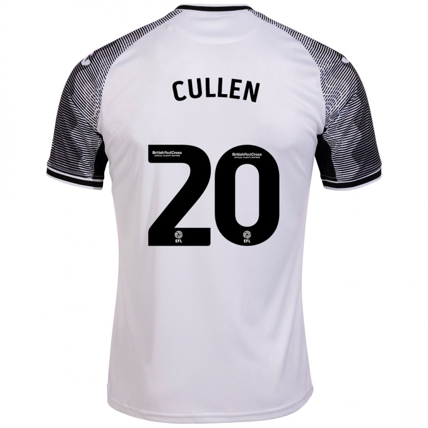 Mujer Camiseta Liam Cullen #20 Blanco 1ª Equipación 2023/24 La Camisa Argentina