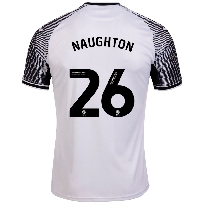 Mujer Camiseta Kyle Naughton #26 Blanco 1ª Equipación 2023/24 La Camisa Argentina