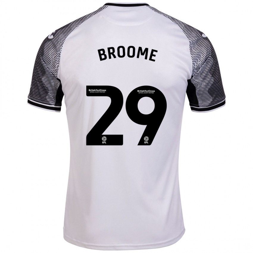 Mujer Camiseta Nathan Broome #29 Blanco 1ª Equipación 2023/24 La Camisa Argentina