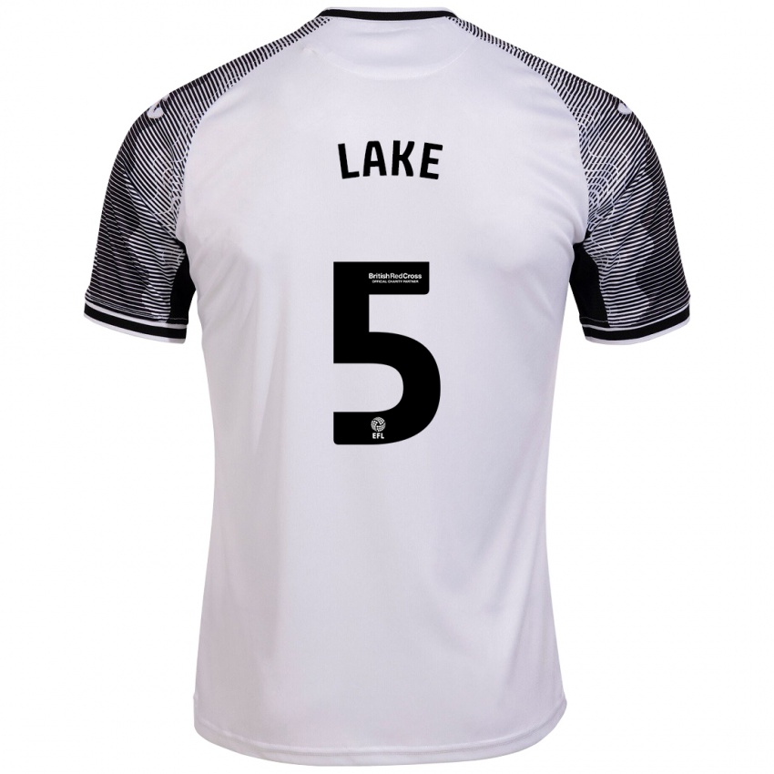 Mujer Camiseta Ellie Lake #5 Blanco 1ª Equipación 2023/24 La Camisa Argentina