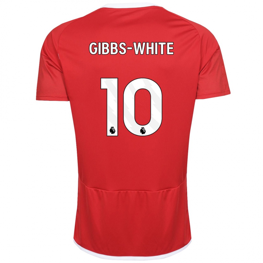Mujer Camiseta Morgan Gibbs-White #10 Rojo 1ª Equipación 2023/24 La Camisa Argentina