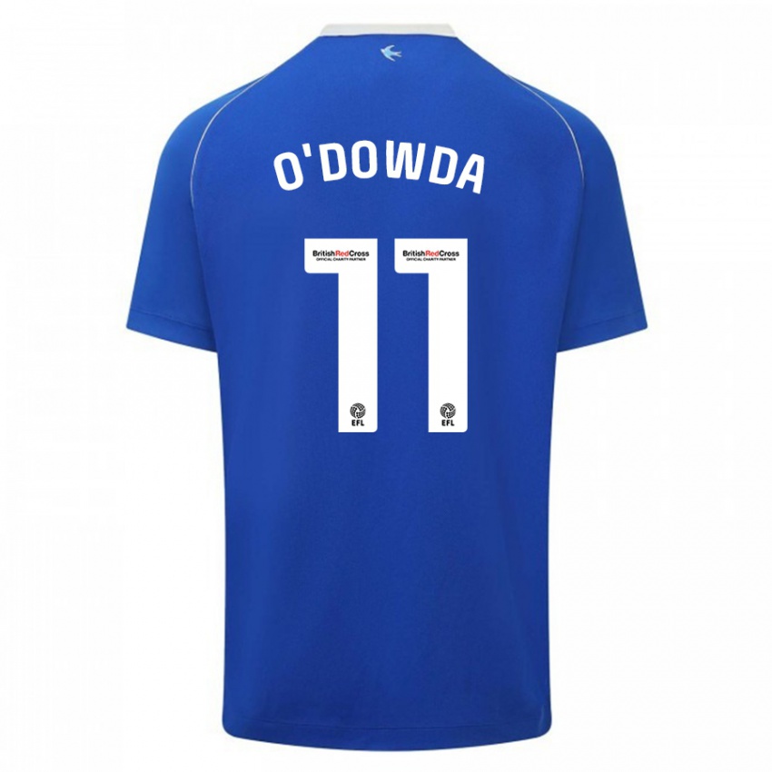 Mujer Camiseta Callum O'dowda #11 Azul 1ª Equipación 2023/24 La Camisa Argentina