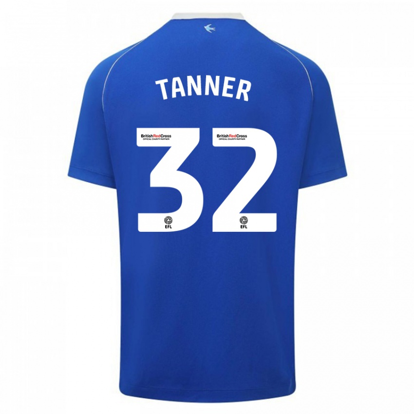 Mujer Camiseta Ollie Tanner #32 Azul 1ª Equipación 2023/24 La Camisa Argentina