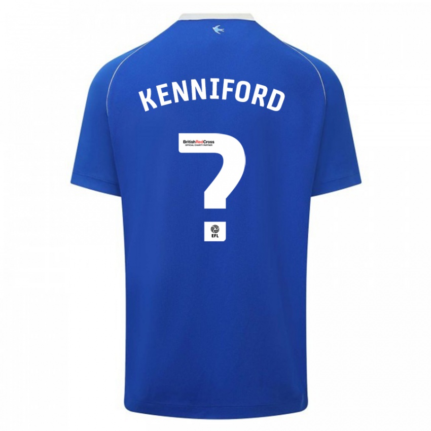 Mujer Camiseta Kyle Kenniford #0 Azul 1ª Equipación 2023/24 La Camisa Argentina