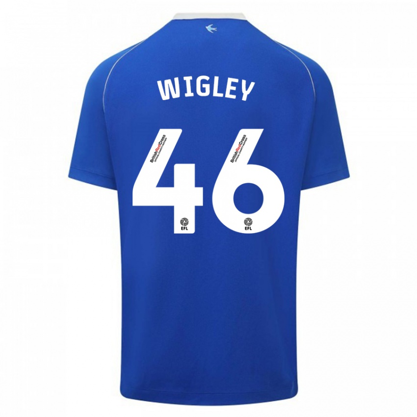 Mujer Camiseta Morgan Wigley #46 Azul 1ª Equipación 2023/24 La Camisa Argentina