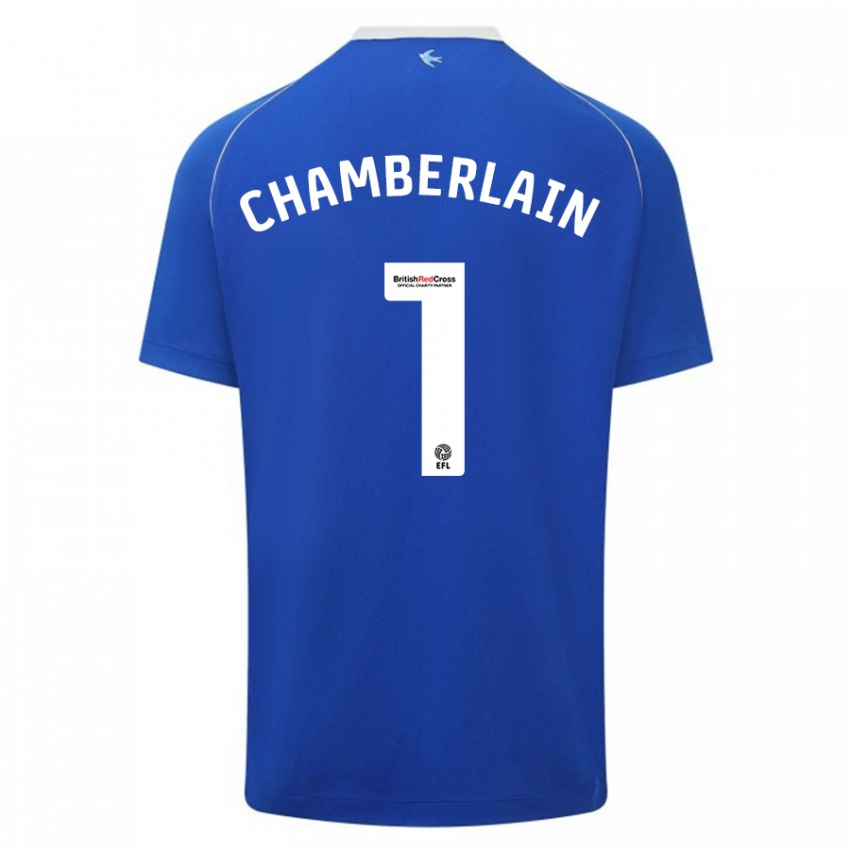 Mujer Camiseta Ceryn Chamberlain #1 Azul 1ª Equipación 2023/24 La Camisa Argentina