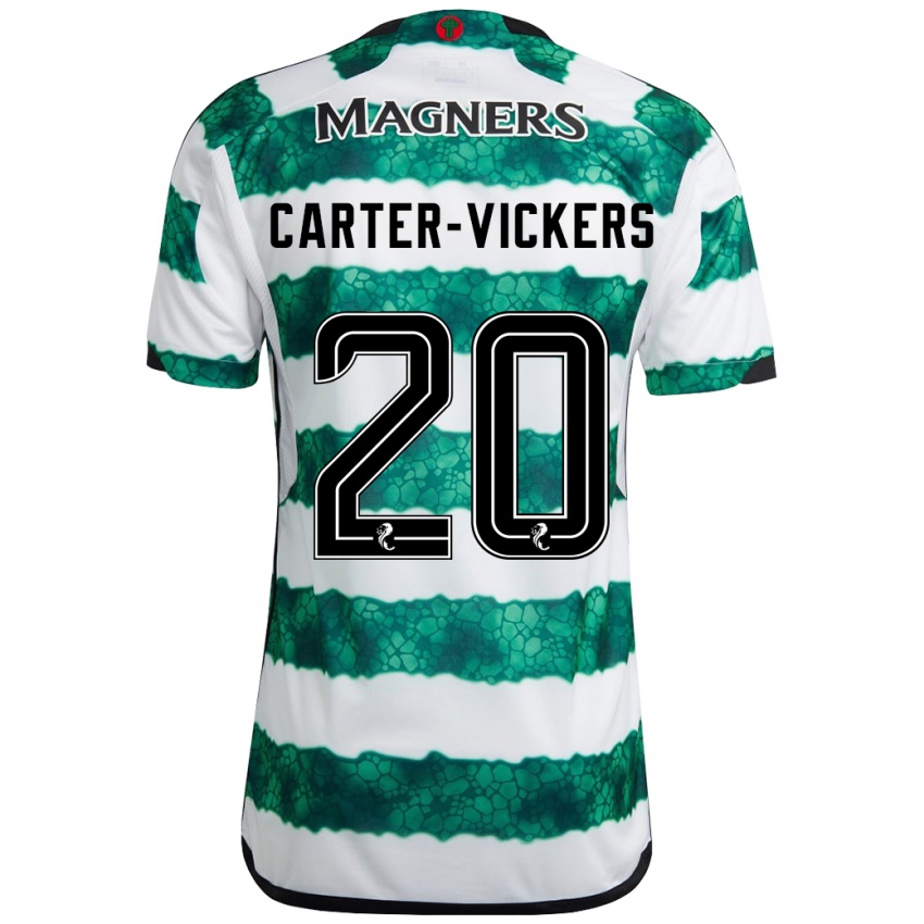 Mujer Camiseta Cameron Carter-Vickers #20 Verde 1ª Equipación 2023/24 La Camisa Argentina