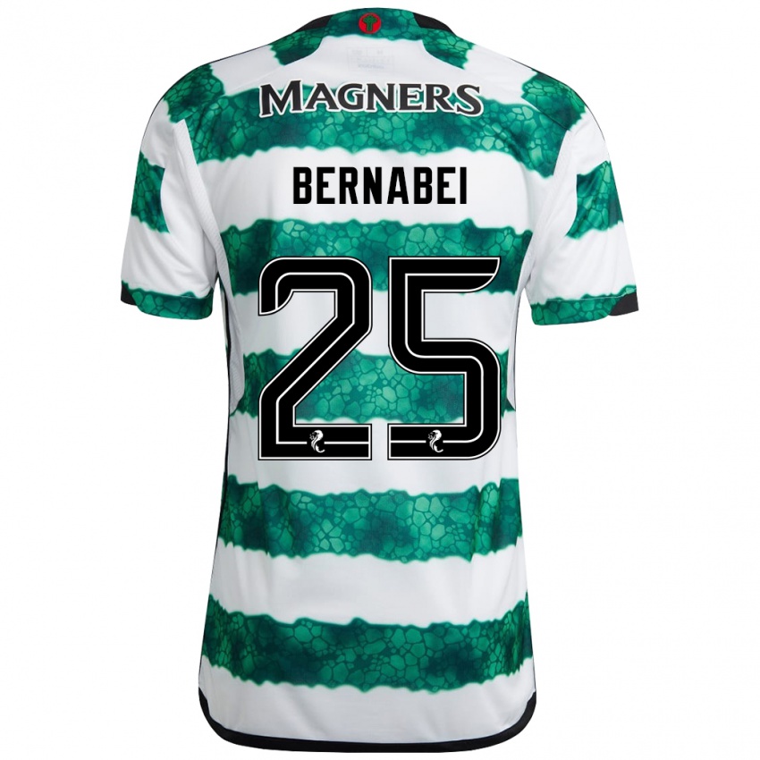 Mujer Camiseta Alexandro Bernabéi #25 Verde 1ª Equipación 2023/24 La Camisa Argentina