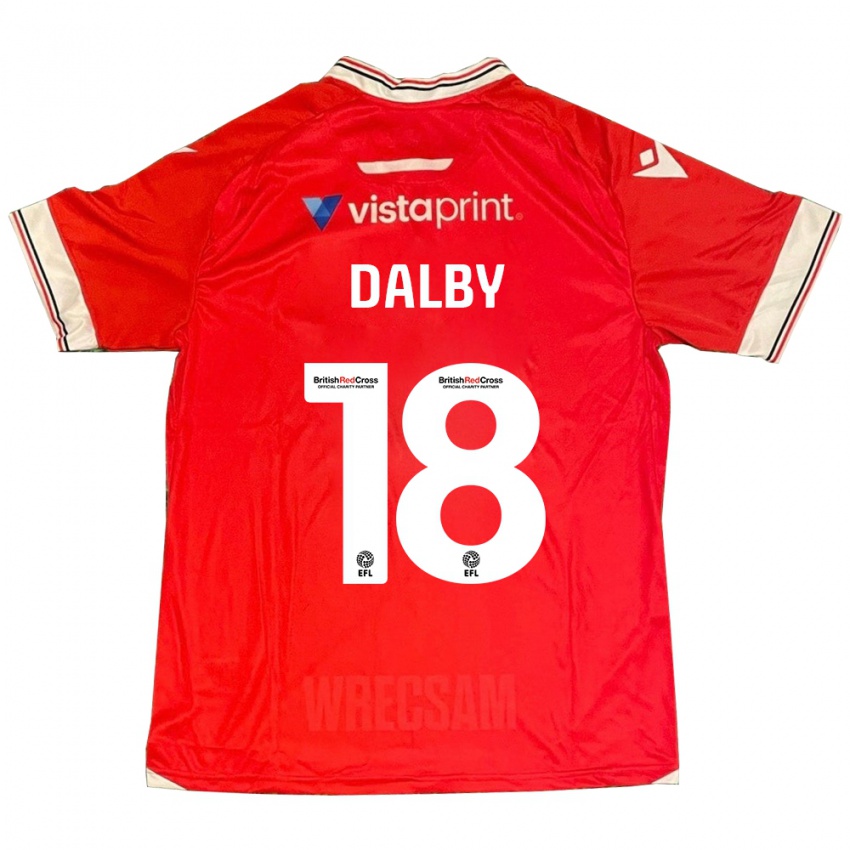 Mujer Camiseta Sam Dalby #18 Rojo 1ª Equipación 2023/24 La Camisa Argentina