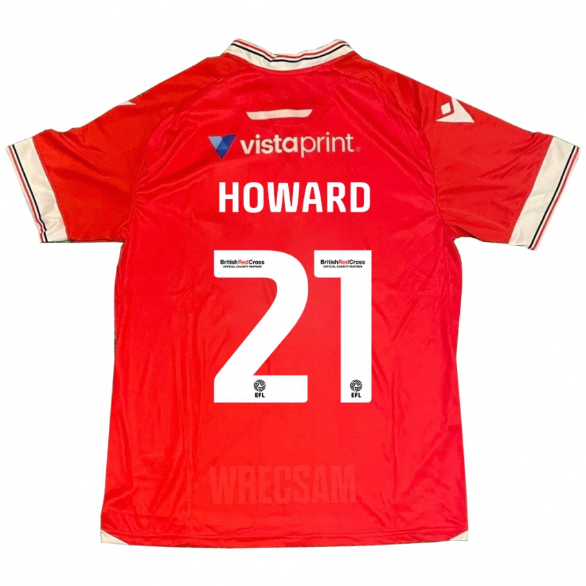 Mujer Camiseta Mark Howard #21 Rojo 1ª Equipación 2023/24 La Camisa Argentina