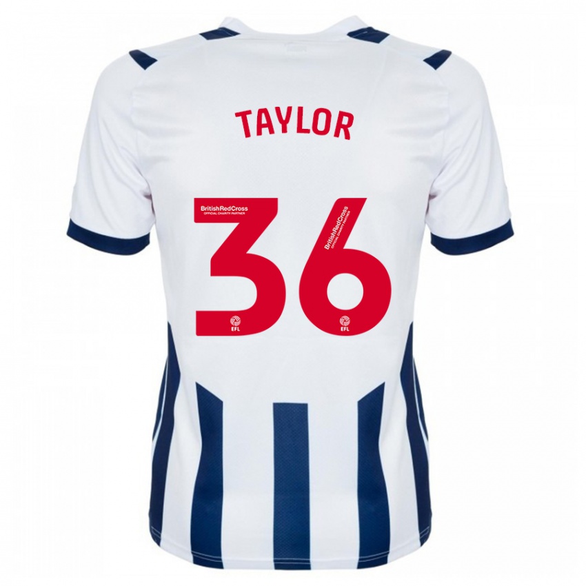 Mujer Camiseta Caleb Taylor #36 Blanco 1ª Equipación 2023/24 La Camisa Argentina